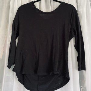 J. Crew Black Long Sleeve Top